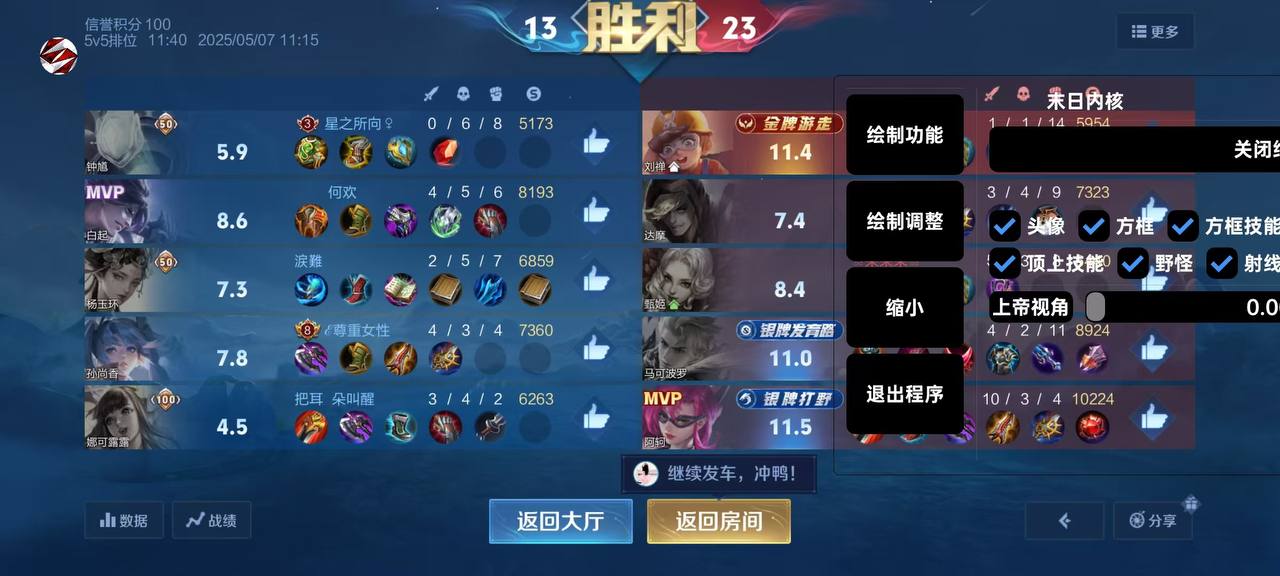 王者荣耀「mod」外挂